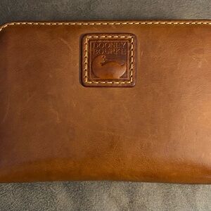 Dooney and Bourke Florentine Medium Zip Around Wallet in Natural